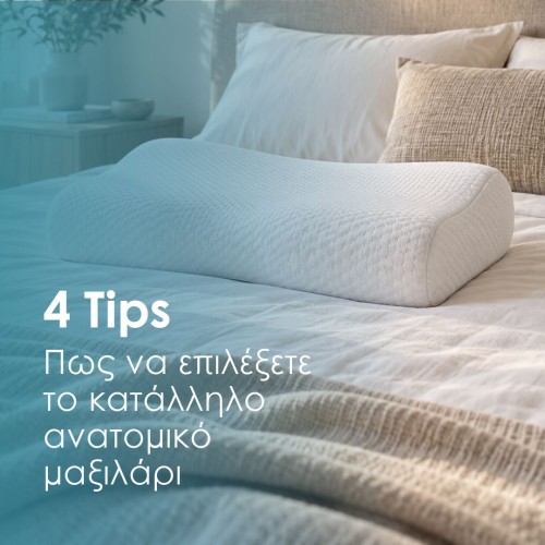 4 Tips: Πώς να επιλέξεις το κατάλληλο ορθοπεδικό μαξιλάρι;